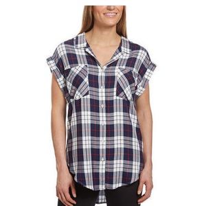 Jachs Girlfriend button up plaid top